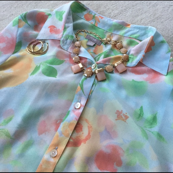J. Jill Tops - J. Jill Floral Blouse