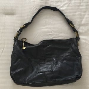 Navy Fossil purse