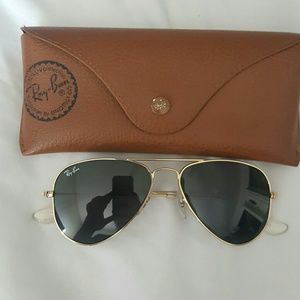 Small Ray Ban Gold Aviators