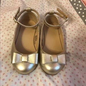 Janie and Jack Gold Ballet Flats