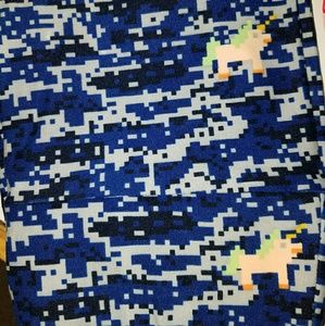 OS lularoe leggings Camo unicorns