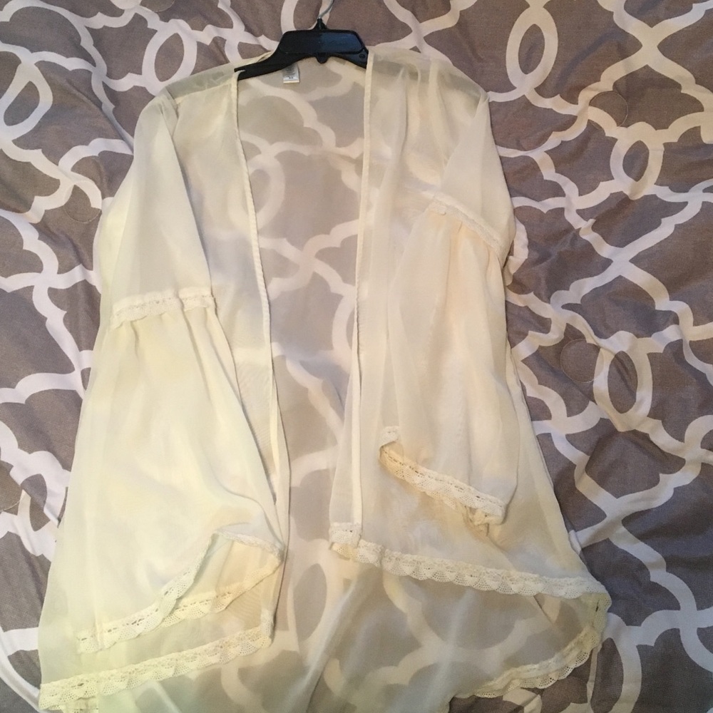 Sheer cardigan