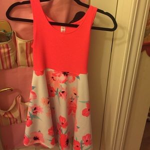Size 10 bright floral Justice dress