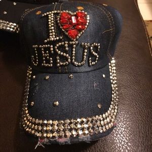 I ❤️ Jesus Bling Cap