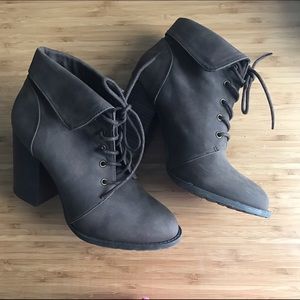 Brown booties from Forever 21