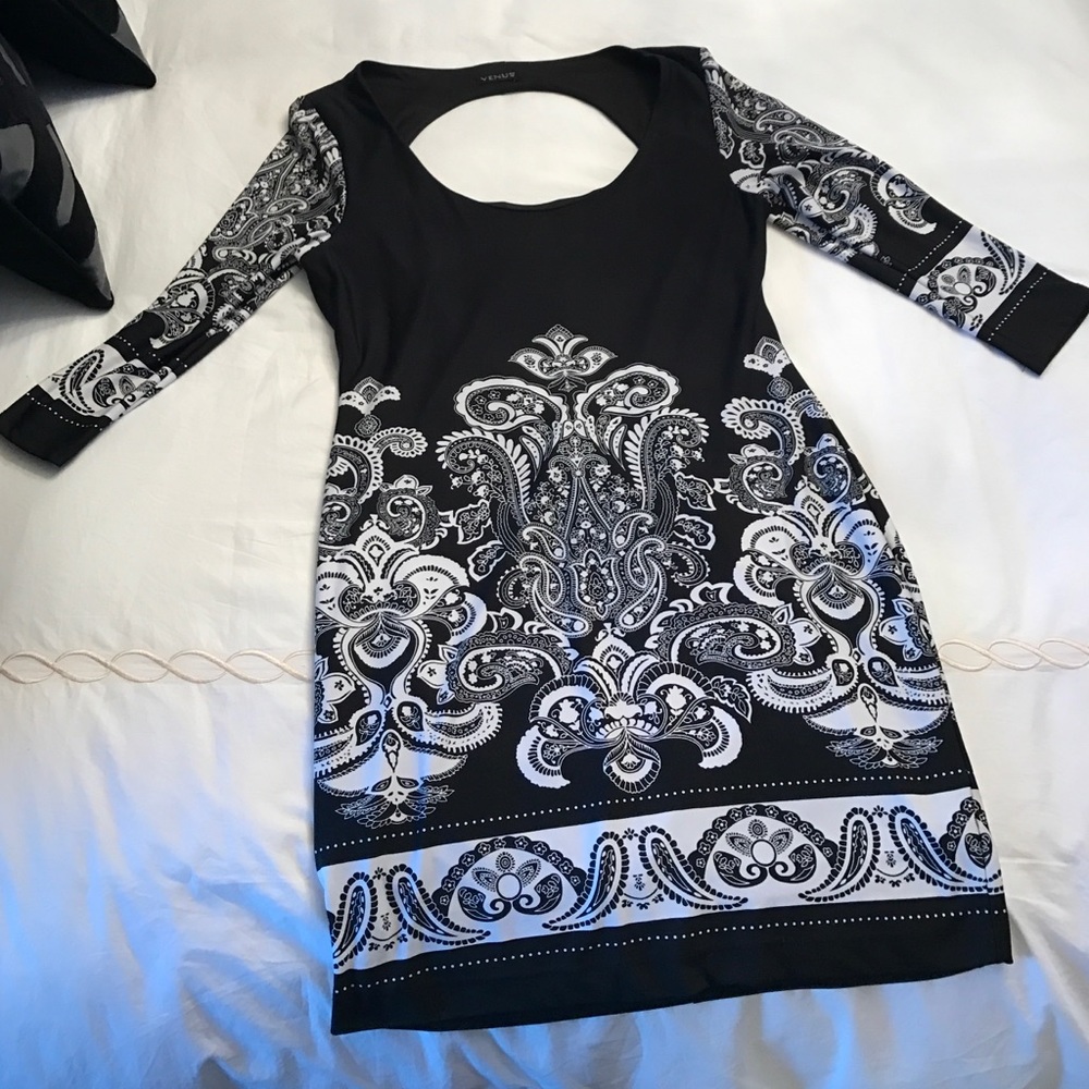 Venus open back dress