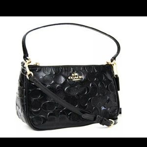 New Coach BXD 36612 Crossbody Bag Debossed Leather