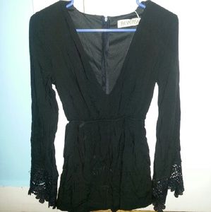 Black Romper NWT