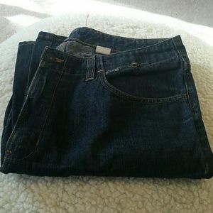 Dark wash denim jeans