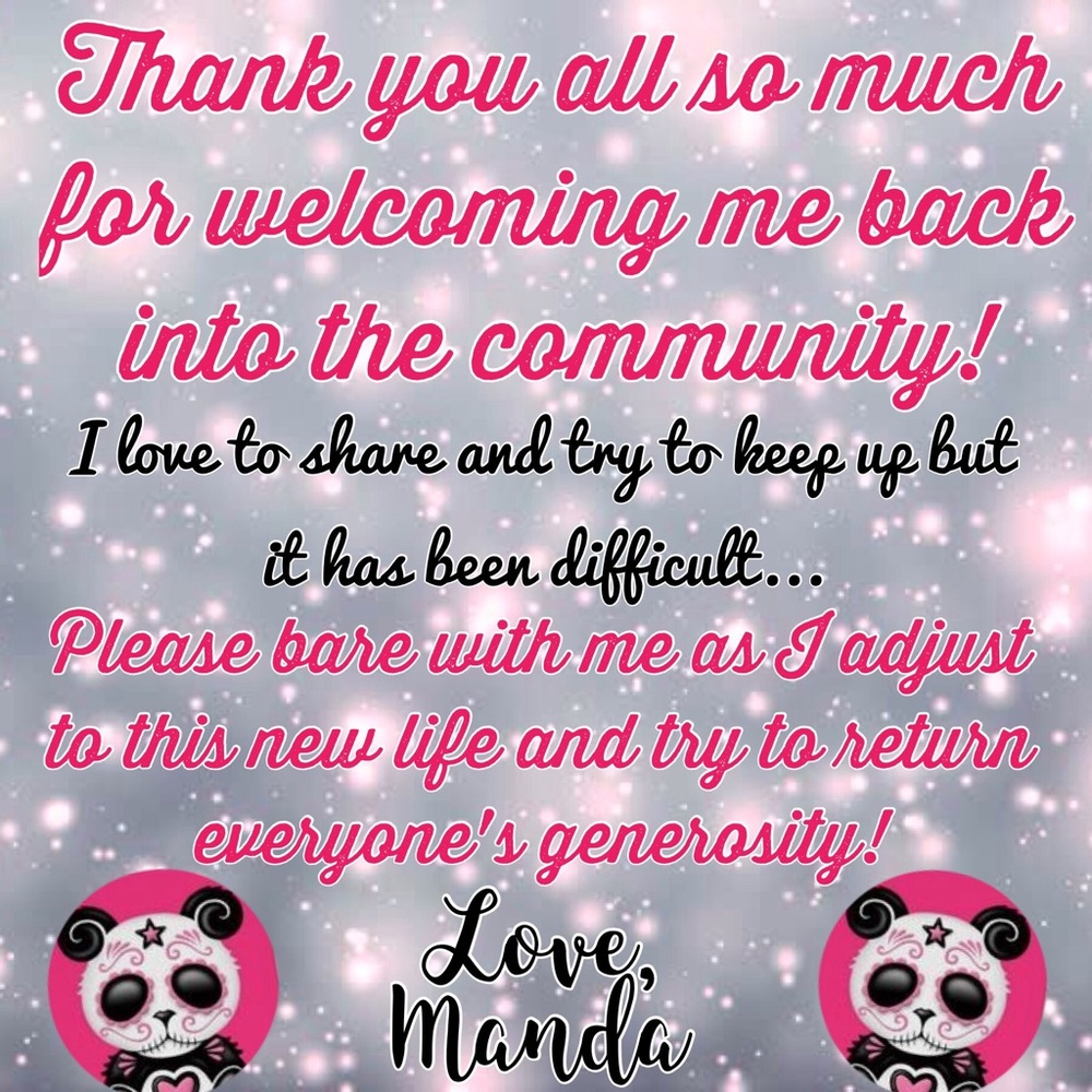 Re-Opening!! I'm Back! Slowly Adding Inventory!!