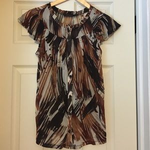 Sheer button down blouse