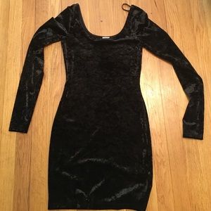 Velvet black dress