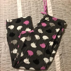 Lamb fleece lounge pants