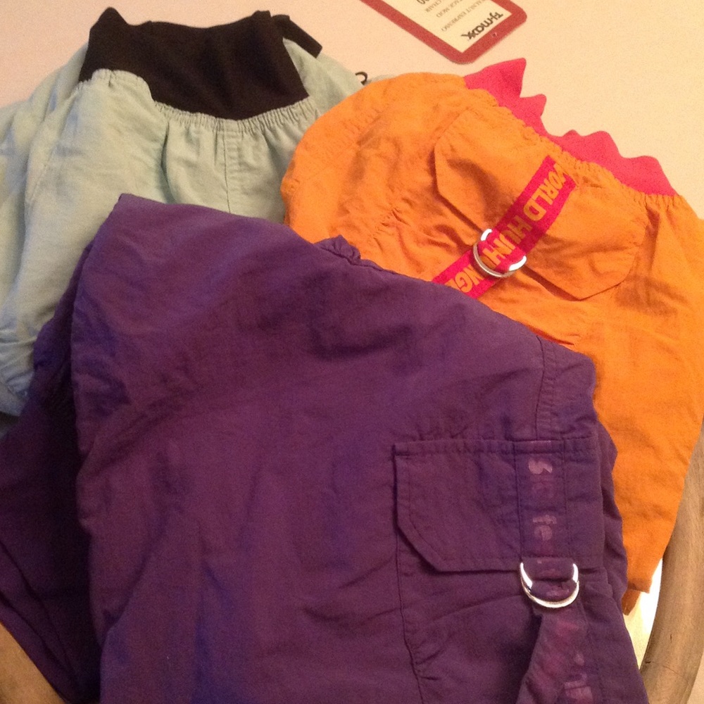 Blue, orange and deep plum.SOLD