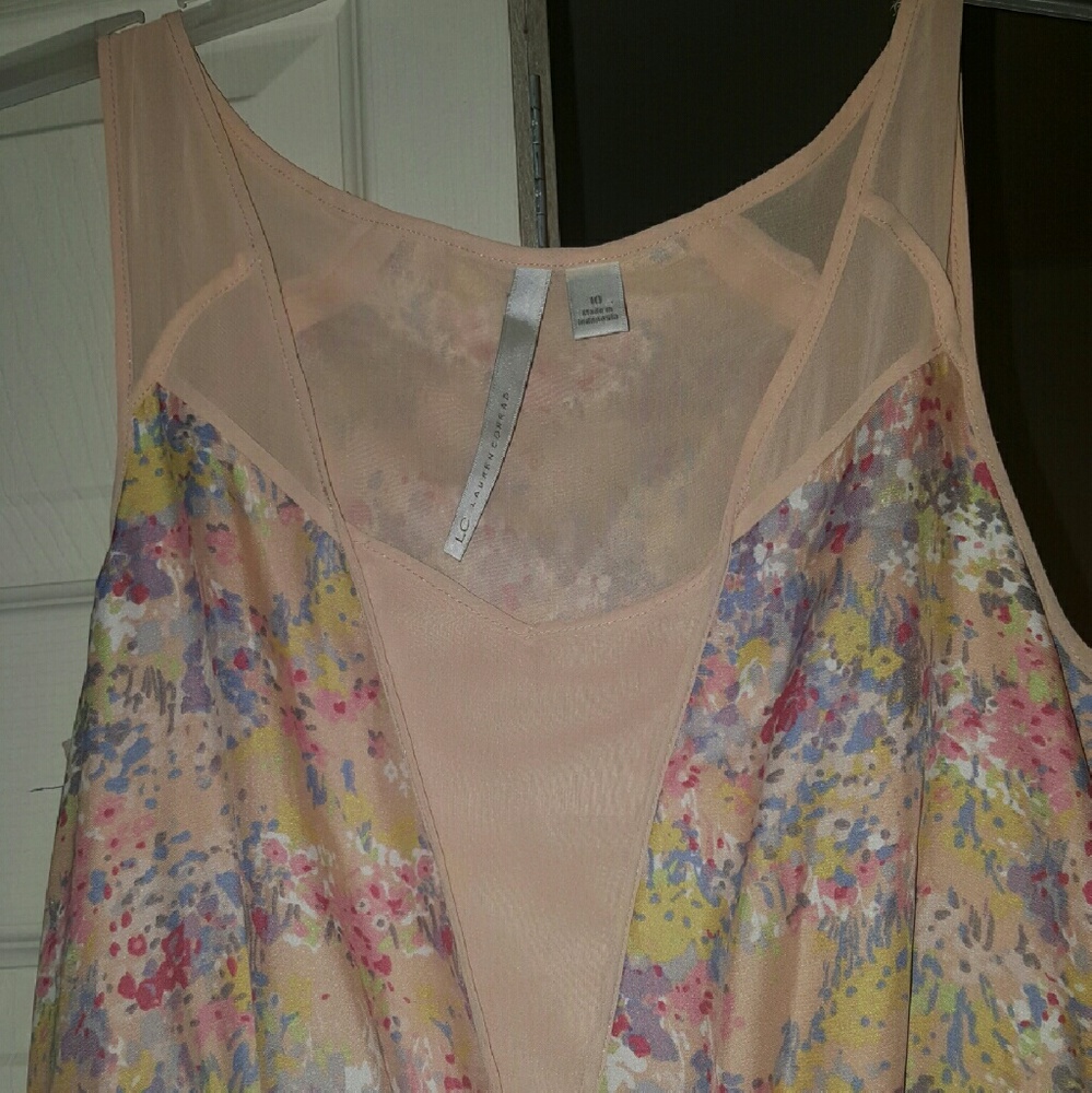 Pink floral lauren conrad dress