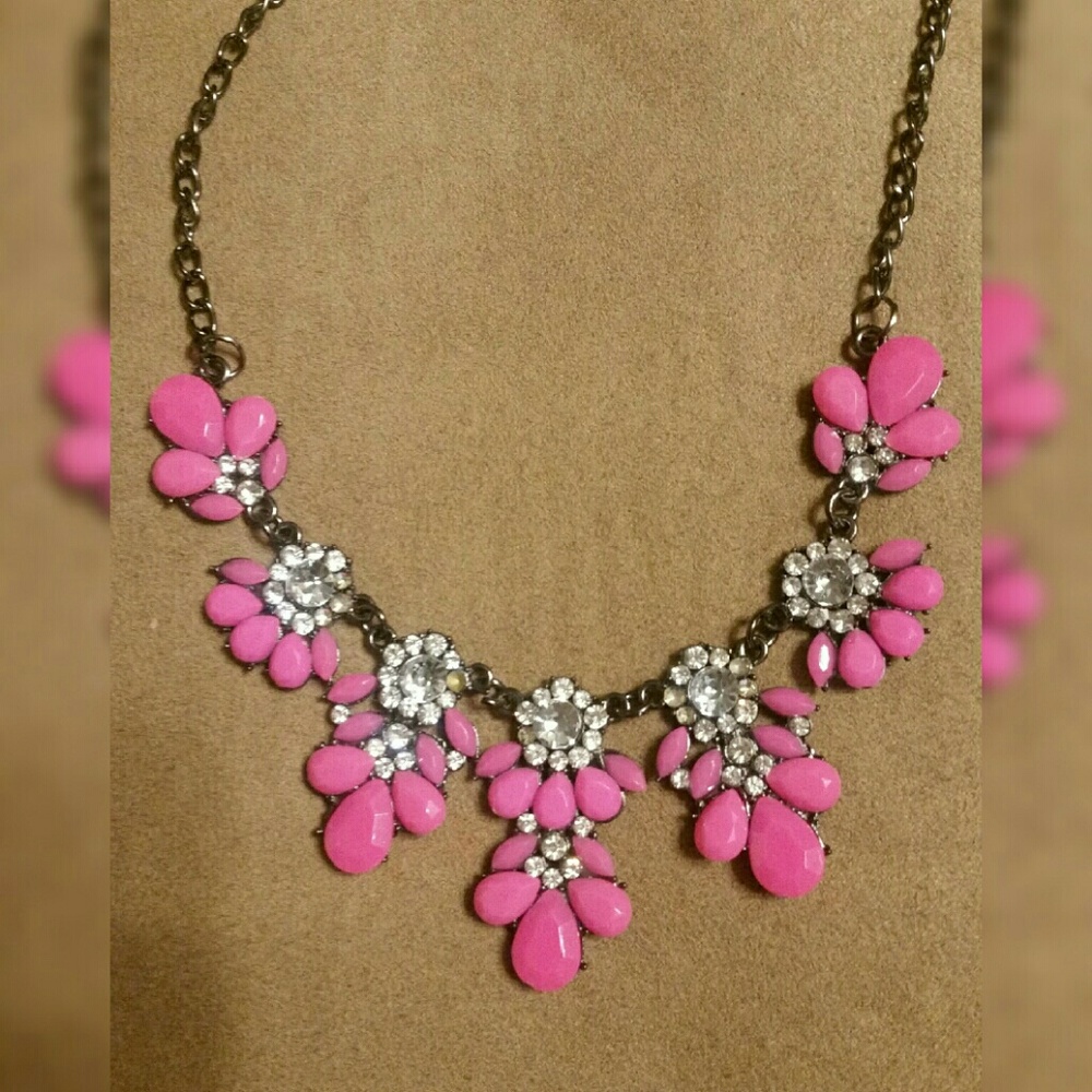 Pink Bohemian Style Necklace NWT