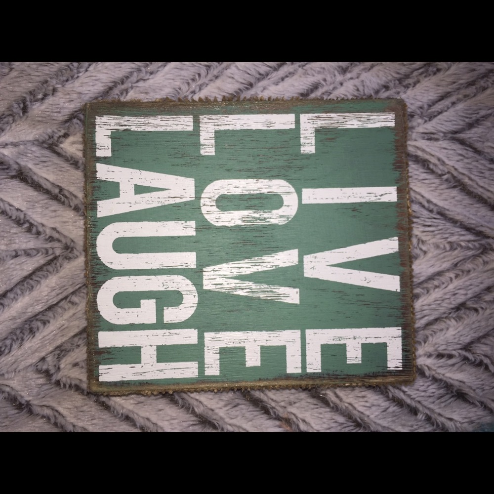 Live, Love, Laugh wall sign