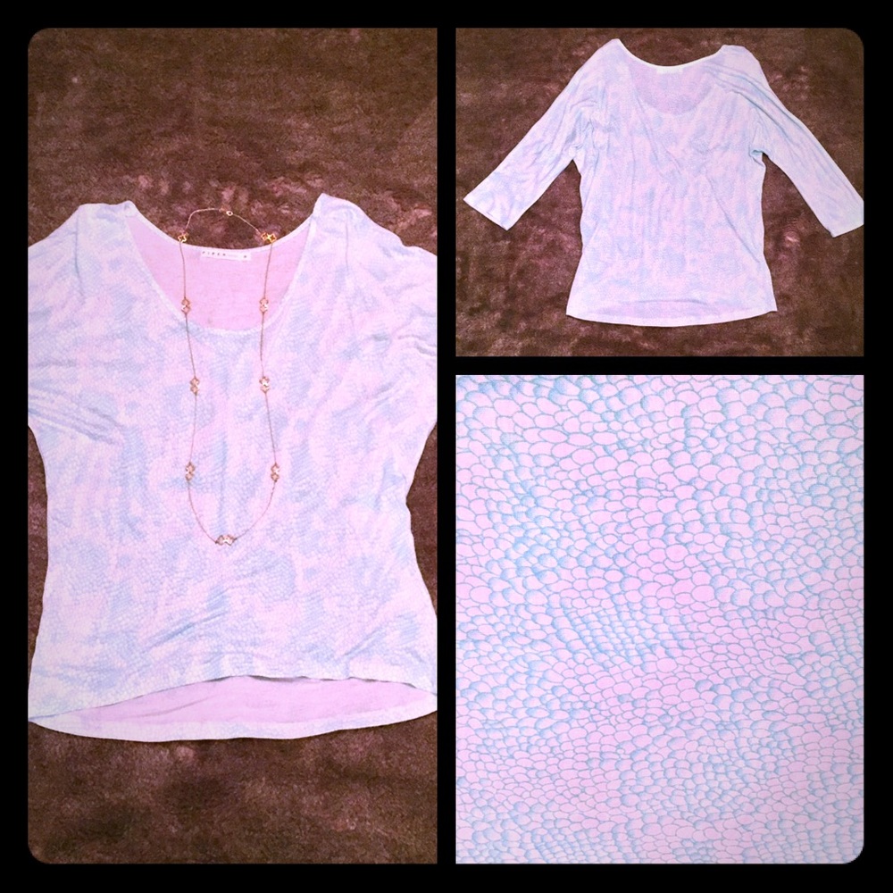 💵⬇️ Nordstrom Piper Project Teal/White Blouse