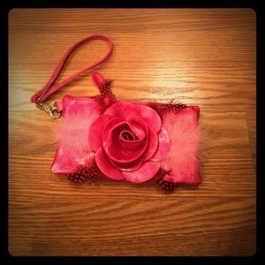 Beautiful flower wristlet