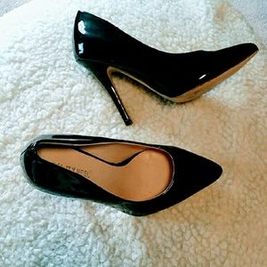 Black Patent Leather Heels