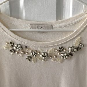 LOFT embellished sweatshirt