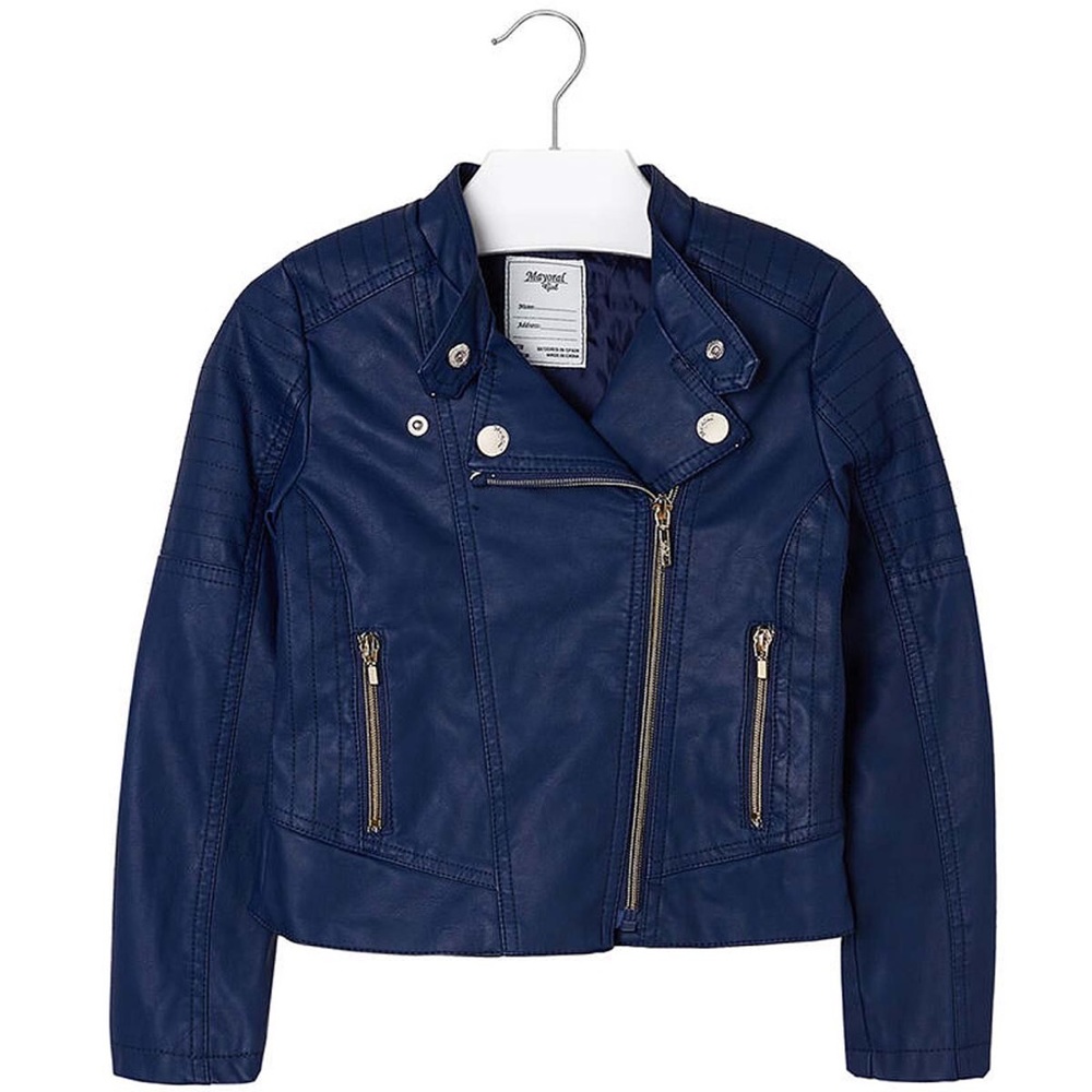🚺Tween Girl 8-18 Faux Leather Moto Jacket MAYORAL