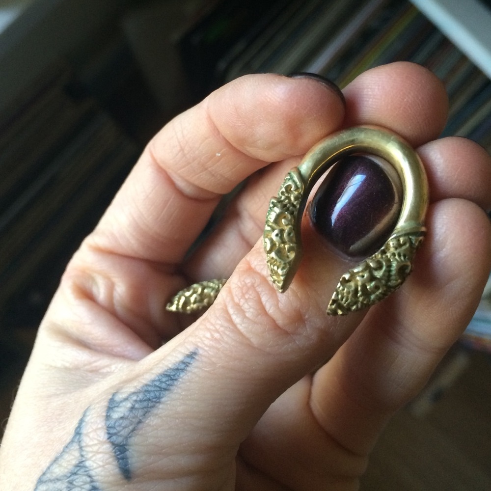 Brass ear weights