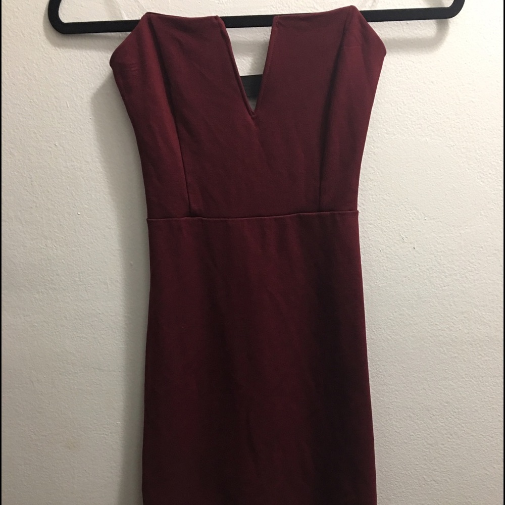Maroon/Burgundy mini dress