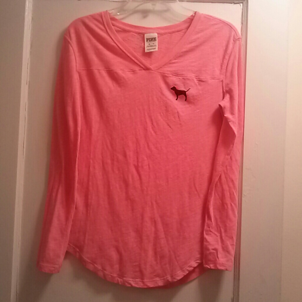 Pink Victoria secret long tee