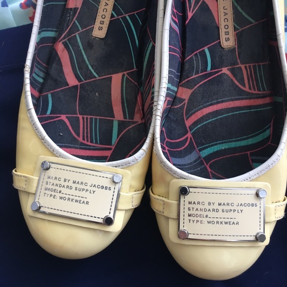 2X🥂HP🥂Marc by Marc Jacobs Signature Tag Flat 9.5 - Picture 3 of 8