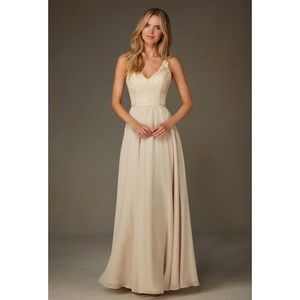 Mori Lee Bridesmaid Dress- Blush. Street size 4/6