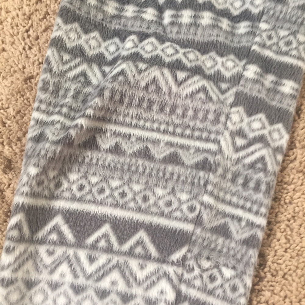 Fuzzy printed pajama pants - Picture 2 of 3
