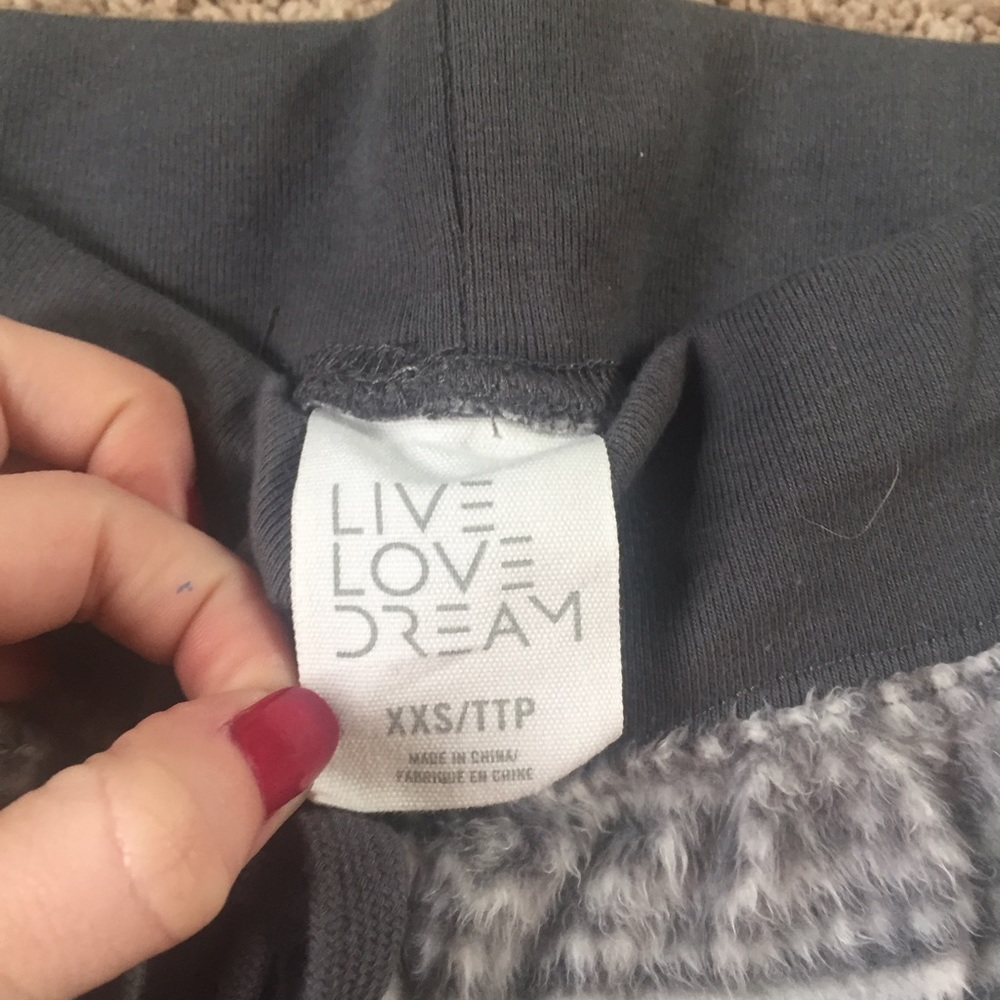 Fuzzy printed pajama pants - Picture 3 of 3