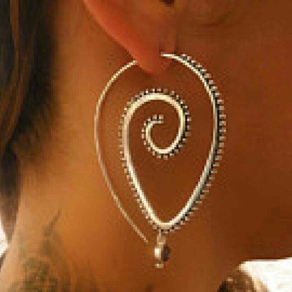 🔥🔥🔥Silver Earring..Silver Spiral Earring🔥🔥🔥