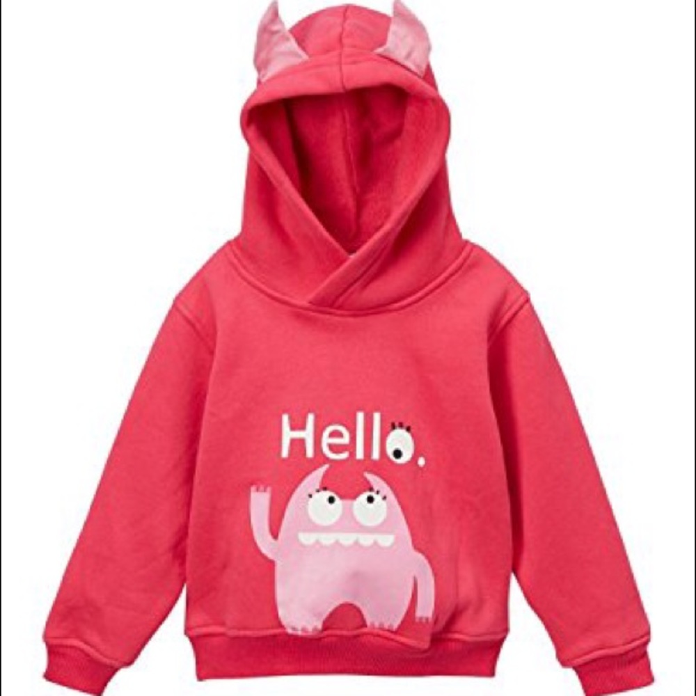 Adorable monster sweatshirt for kids!