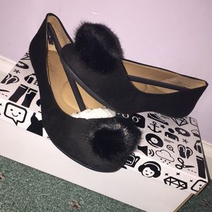 Black Pom Pom shoes