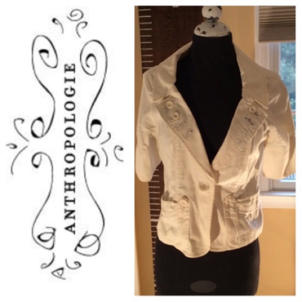 Lux Short Sleeved Blazer from Anthropologie