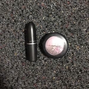 Mac eyeshadow and lipstick