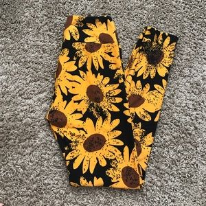 UNICORN LuLaRoe OS sunflower leggings
