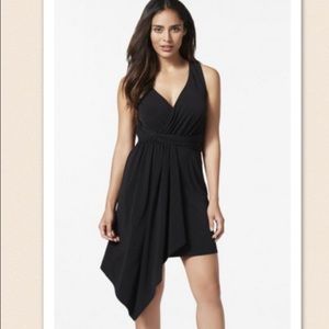 Justfab draped little black dress