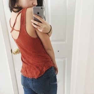 FREE PEOPLE HOLEY TANK