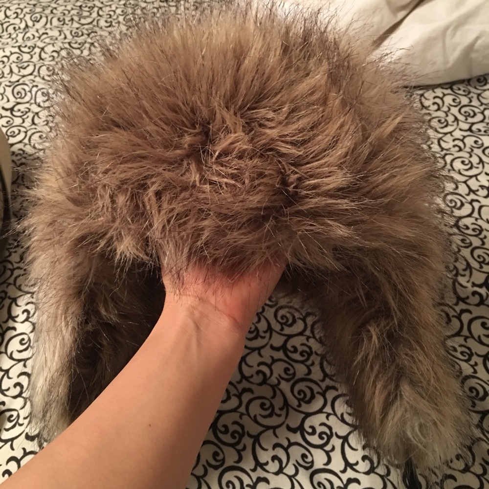 Faux fur snow hat