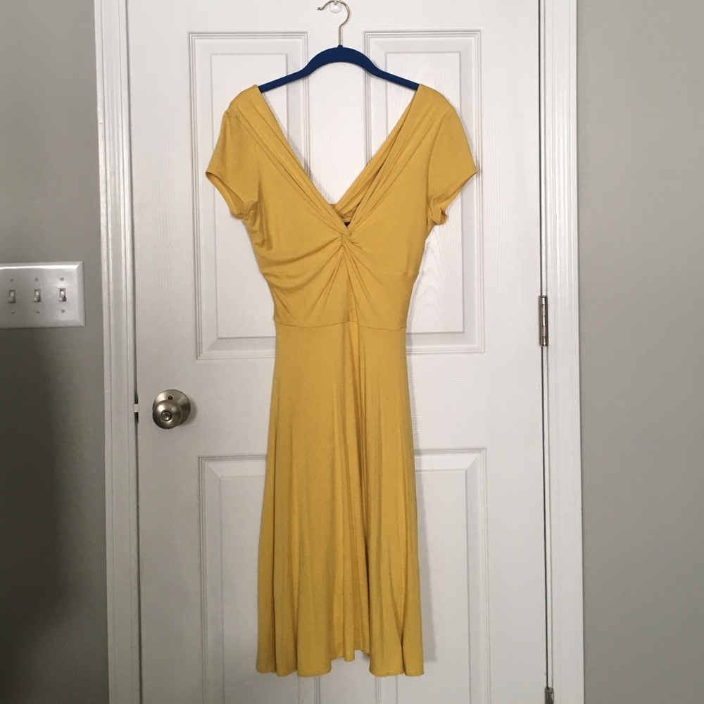 BCBGMaxazria Dress - mustard yellow