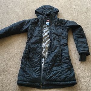 Columbia long omniheat down coat