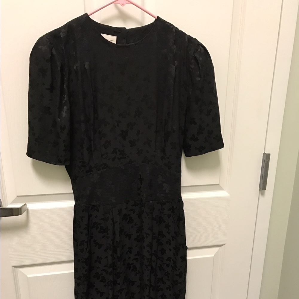 Vintage CC Courtenay black silk dress