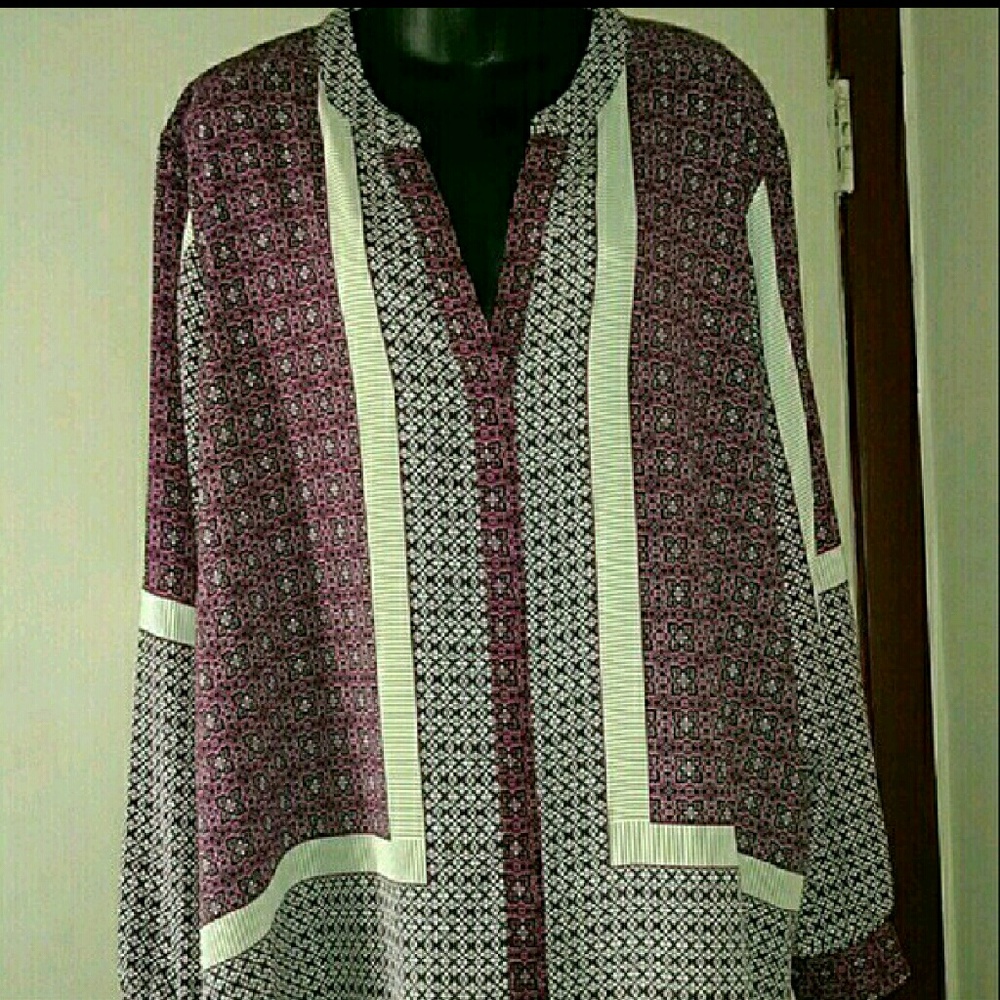NYDJ Purple Blouse