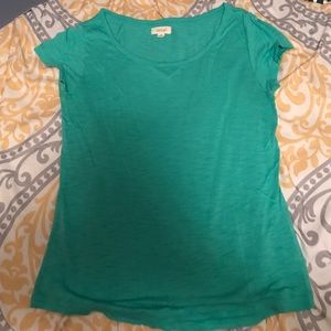 Teal shirt sleeve shirt