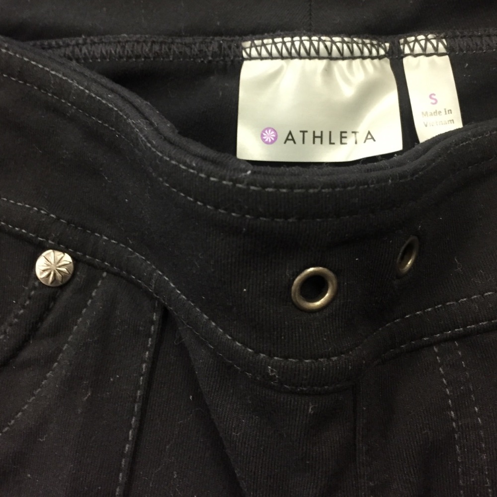 Athleta sweatpant w/pockets/zippers drawstring leg - Picture 2 of 4