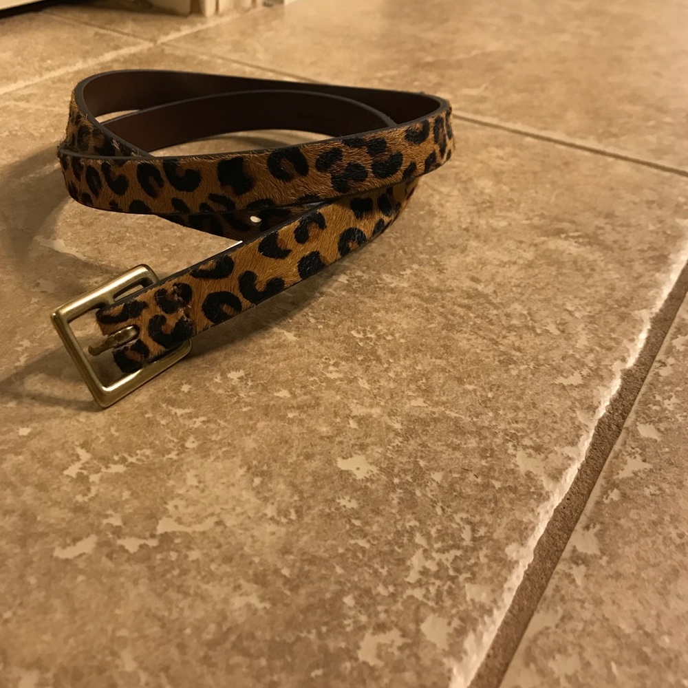 Leopard Print Belt
