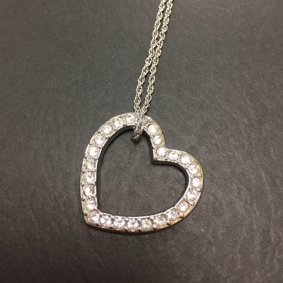 Swarovski Jewelry - SWAROVSKI Crystal Floating Heart Necklace